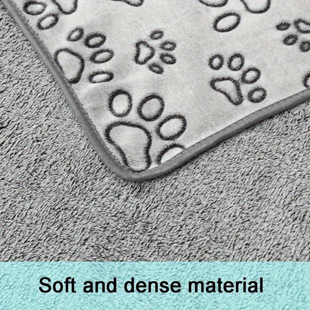 1pc Soft Pet Puppy Blanket, Cute Paw Printed Blanket For Dogs