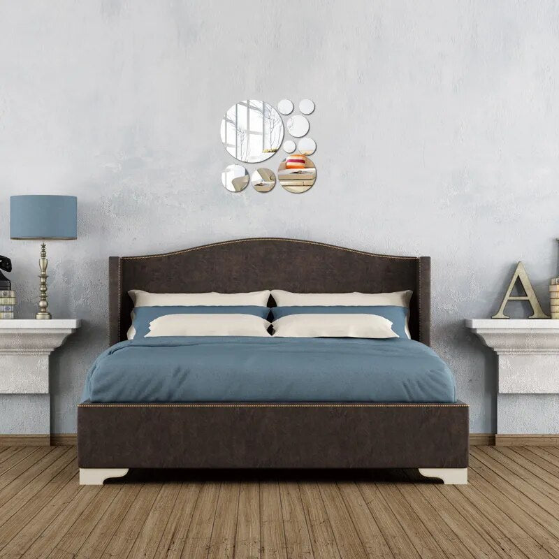 real rushed big diy mirror 3d wall stickers home decoration bedroom decor living room decorative sticker - Giftcare