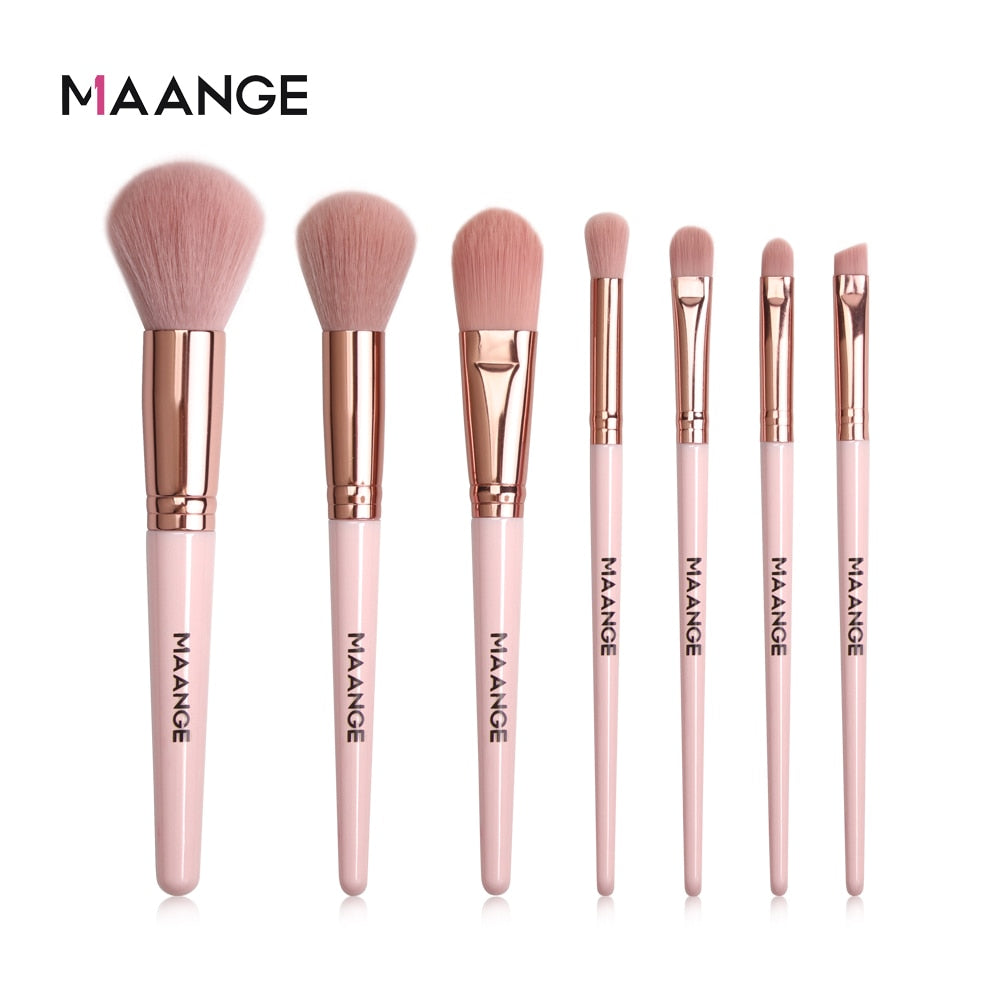 MAANGE Makeup Brushes Pro Pink Brush Set - Giftcare