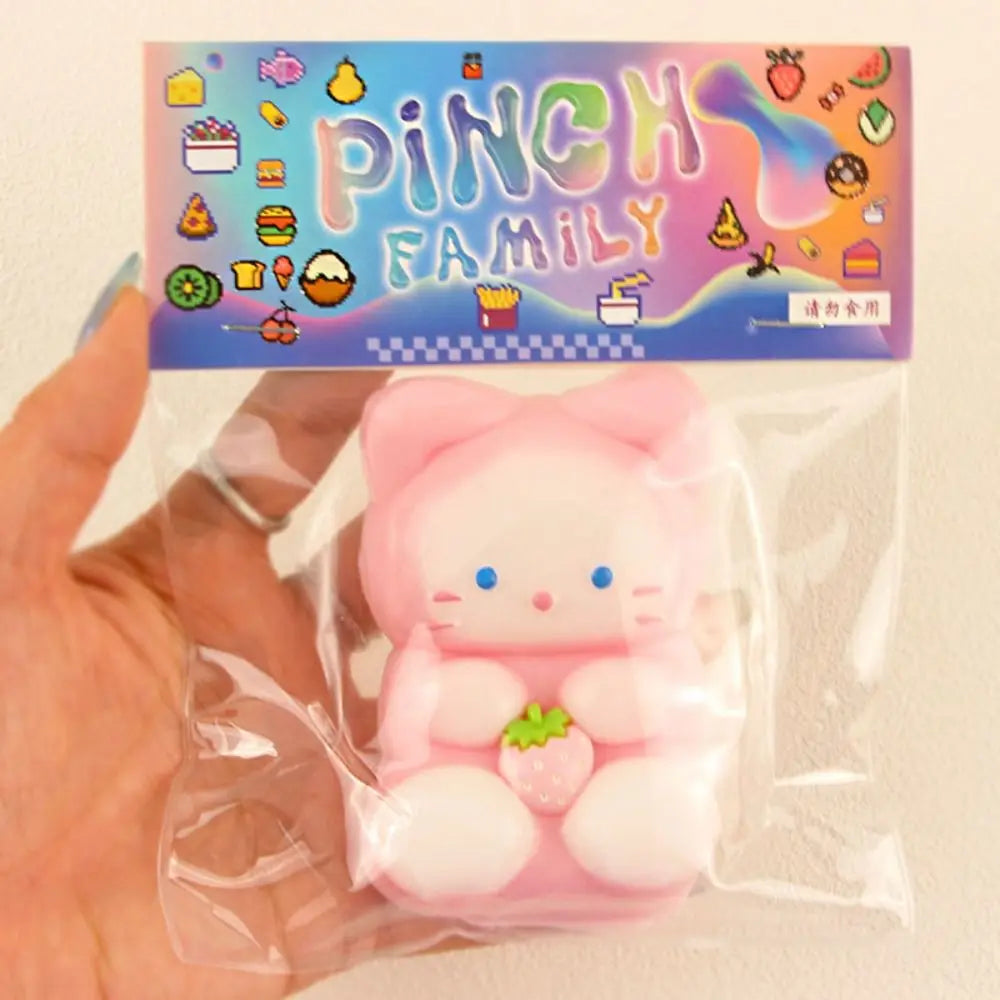 Cute Taba Squishy Hamster Squeeze Toy Cartoon Fidgets Toy Funny Plush Pinch Decompression Toy Stress Relief For Kids Adults Gift