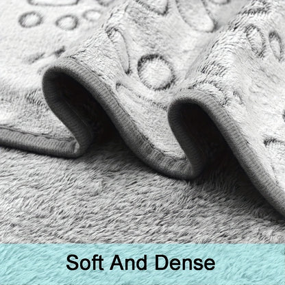 1pc Soft Pet Puppy Blanket, Cute Paw Printed Blanket For Dogs