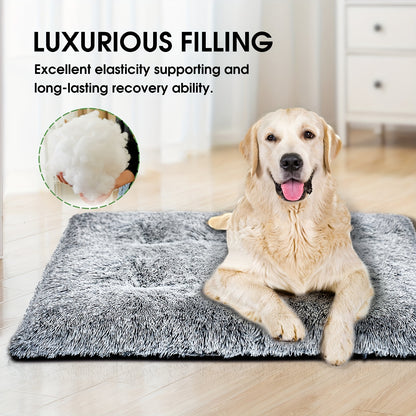 Dog Bed, Plush Soft Pet Mat Pad & Furniture, Washable Anti-Slip Dog Crate Bed For Large Medium Small Dogs And Cats