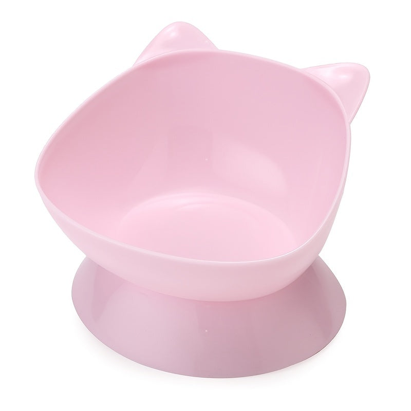 Premium Cat Ear Shaped Elevated Pet Bowl - Ergonomic Inclined Design for Cervical Spine Support - Perfect for Cats & Dogs - Stylish Food & Water Dishes for Your Furry Friends