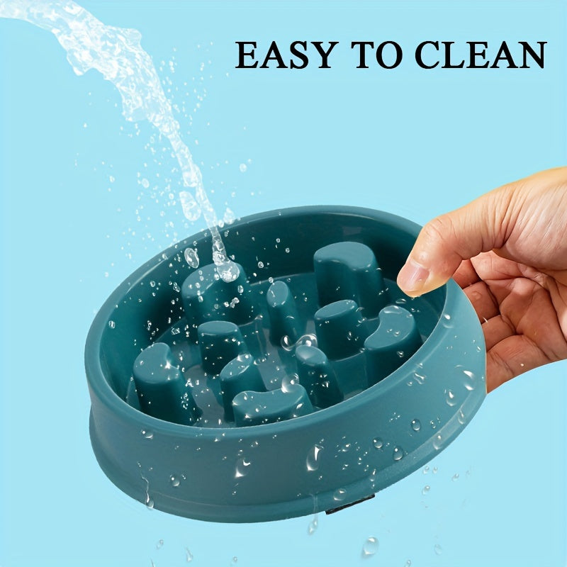 Healthy & Calm Eating: Anti-Choke, Non-Slip Slow Feeder Bowl for Dogs - Enhances Safe Eating Habits