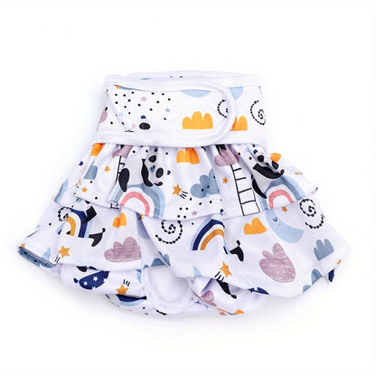 Reusable Washable Female Dog Diapers - High Absorbency and Leak-Proof for Puppies and Adult Dogs - Perfect for House Training and Incontinence