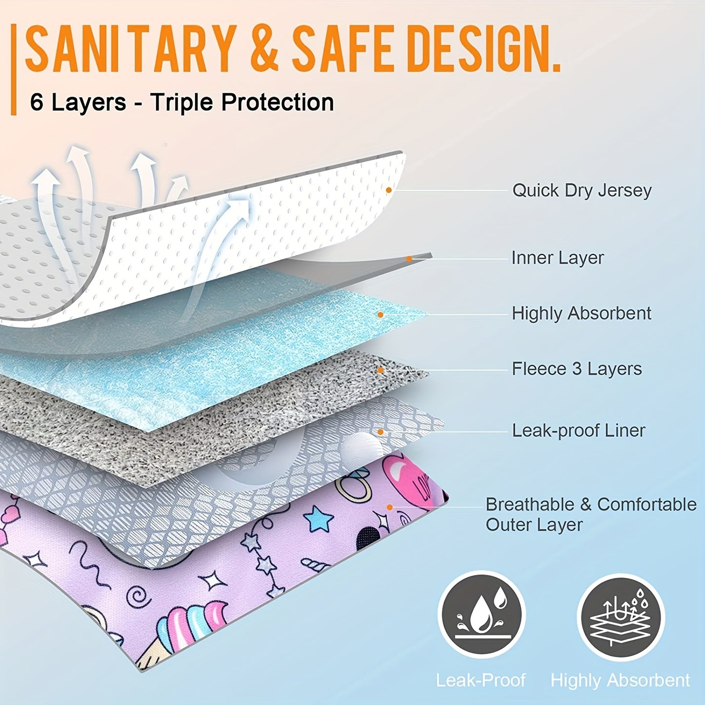 Reusable Washable Female Dog Diapers - High Absorbency and Leak-Proof for Puppies and Adult Dogs - Perfect for House Training and Incontinence