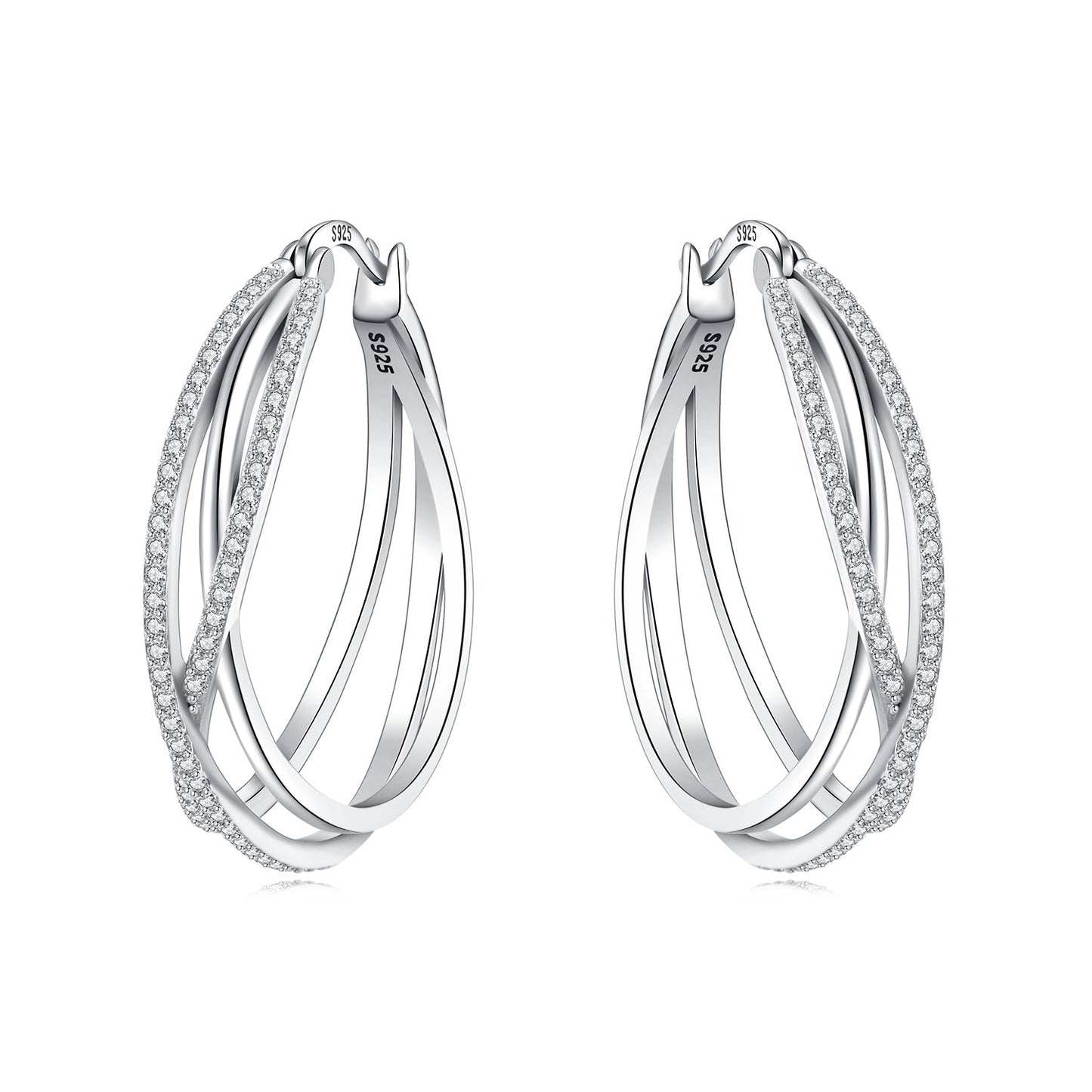 New Original Design High-End Silver-Plated Earrings For Women