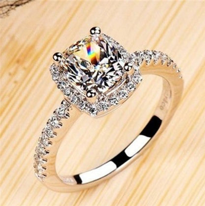 Rings For Women Bridal Wedding Anelli Trendy Jewelry Engagement Ring White Gold Color Anillos.Free Shipping.Delivery Time:14 days