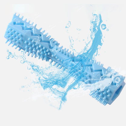 Dental-Health Chew Toy for Medium Dogs: Durable, Safe Rubber with Fun Cartoon Design – Interactive and Easy to Clean!