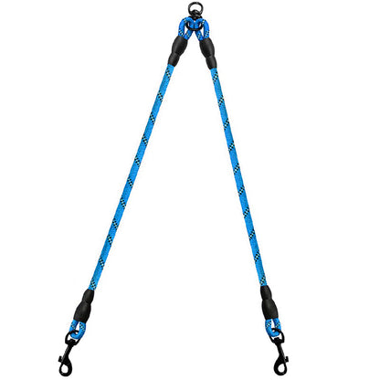 JOYTALE Reflective Dual Leash for 2 Dogs - No Tangle Walking Leash with Comfortable Handle