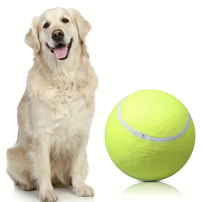 1pc Jumbo 9.5" Tennis Ball for Dogs - Durable Interactive Training Toy, Ideal for Large Breeds, No Batteries Needed - Perfect for Fetch & Play