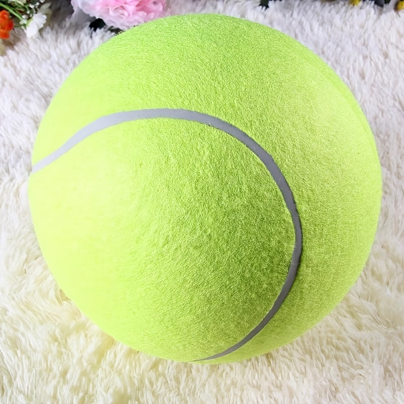 1pc Jumbo 9.5" Tennis Ball for Dogs - Durable Interactive Training Toy, Ideal for Large Breeds, No Batteries Needed - Perfect for Fetch & Play