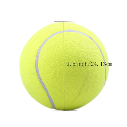 1pc Jumbo 9.5" Tennis Ball for Dogs - Durable Interactive Training Toy, Ideal for Large Breeds, No Batteries Needed - Perfect for Fetch & Play