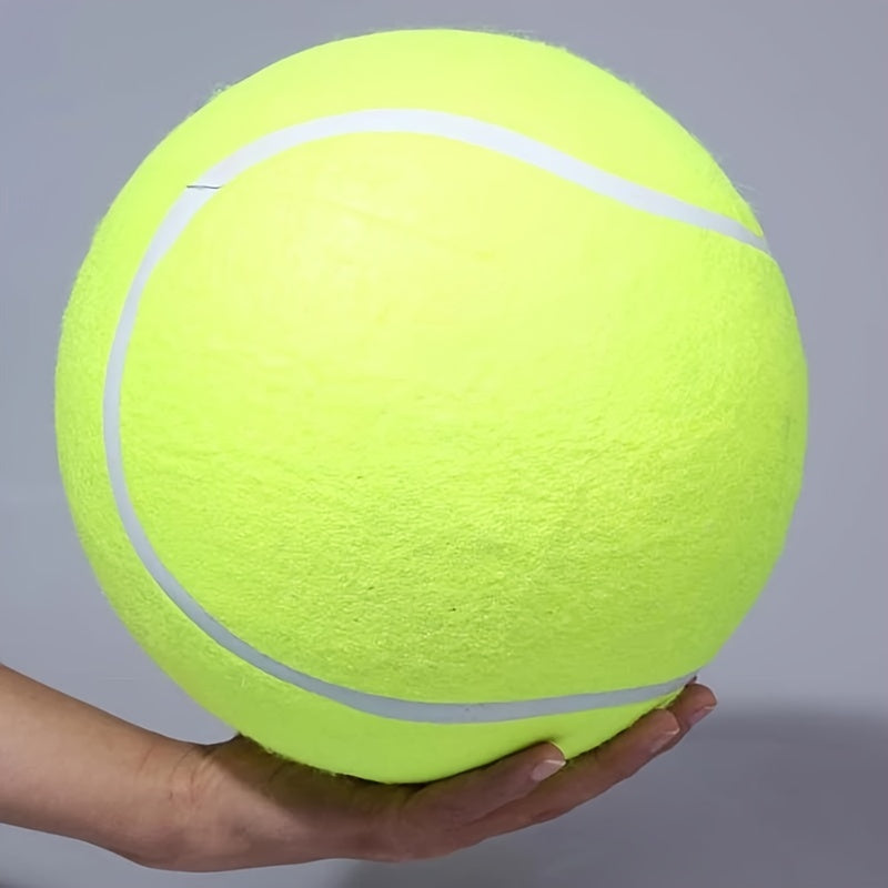 1pc Jumbo 9.5" Tennis Ball for Dogs - Durable Interactive Training Toy, Ideal for Large Breeds, No Batteries Needed - Perfect for Fetch & Play