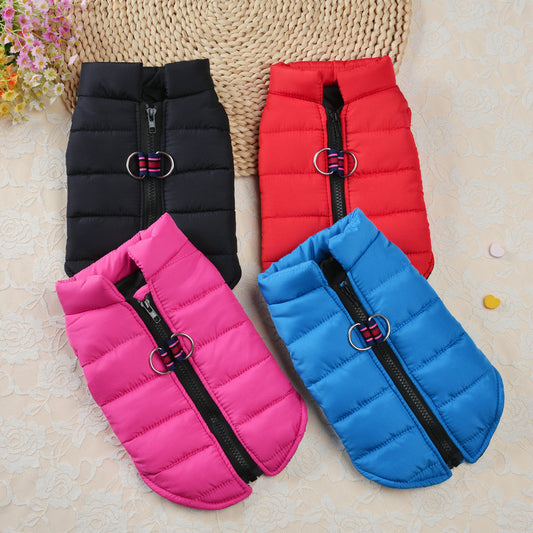 Waterproof Pet Jacket Winter Warm Dog Clothes for Small Dogs Puppy Cat Vest Pet Soft Coat Costume for Cold Weather Christmas Gift