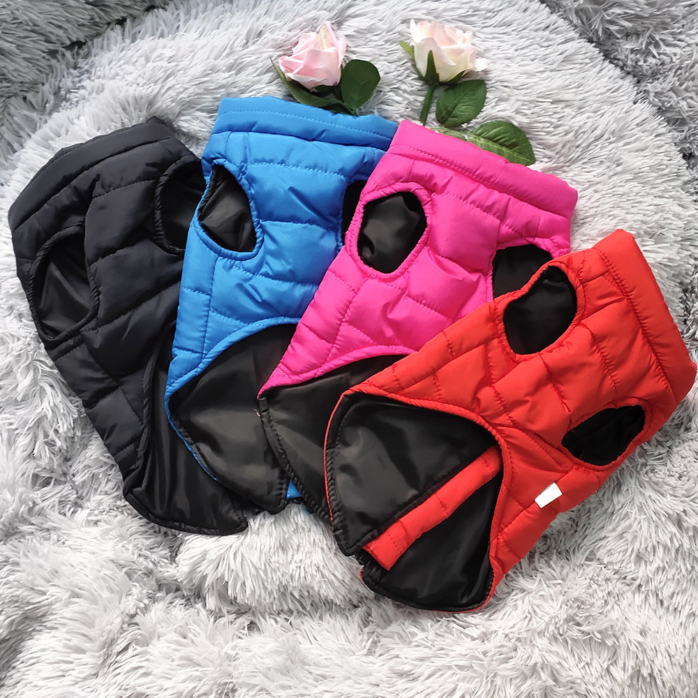 Waterproof Pet Jacket Winter Warm Dog Clothes for Small Dogs Puppy Cat Vest Pet Soft Coat Costume for Cold Weather Christmas Gift