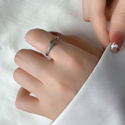 Waterdrop Pave Set Ring For Women