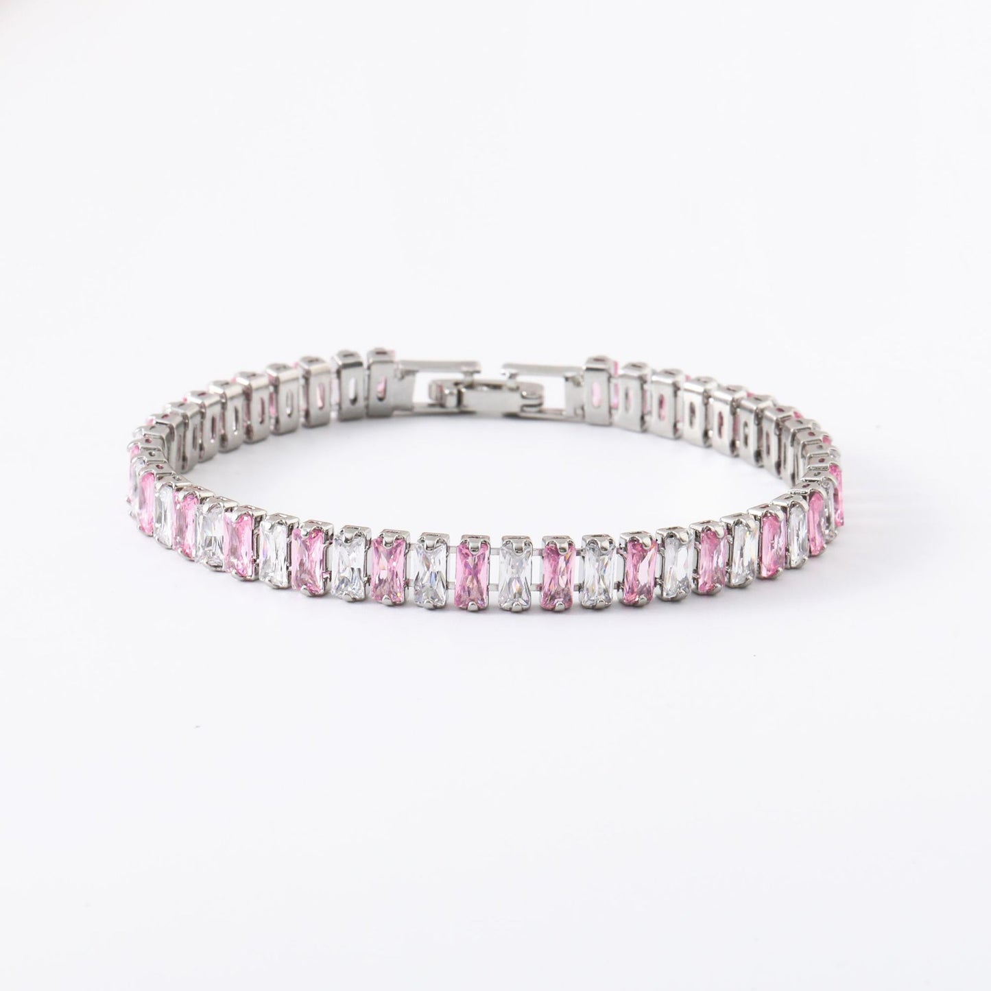 Womens European And American Hip-hop Crystal Bracelet With Polka-dot Zircon Embellishments