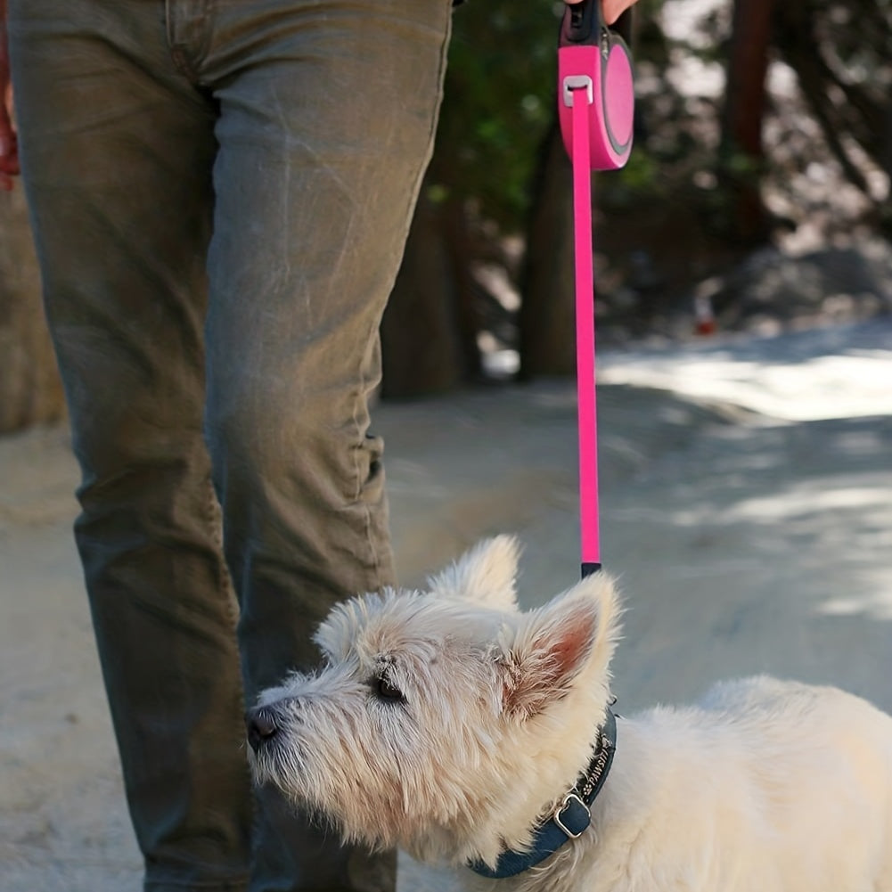 Taglory Retractable Dog Leash: No-Tangle, One-Handed Control for Puppies & Small Dogs Up to 45 lbs!