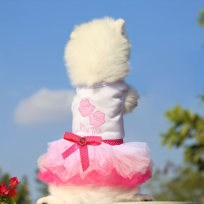 1pc Adorable Tutu Dress for Small Dogs - Soft, Comfortable, and Cute Costume for Pet Party, Photo Shoot, and Daily Wear - Perfect for Birthday, Halloween, and Christmas Celebrations