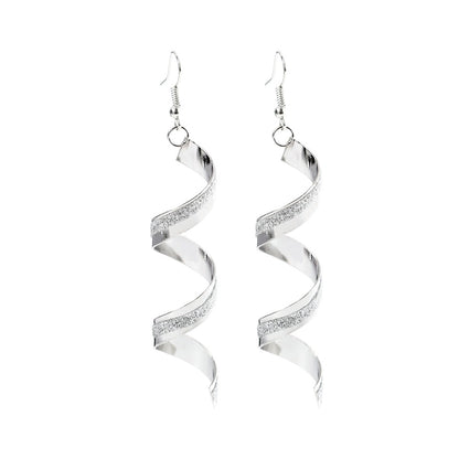 European And American-style Matte All-match Spiral Geometric Earrings AliExpress Bestseller Matte Earrings