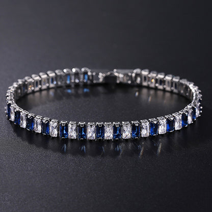 Womens European And American Hip-hop Crystal Bracelet With Polka-dot Zircon Embellishments