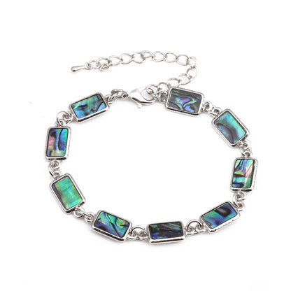 Love Cross Bracelet DIY Abalone Shell Bracelet