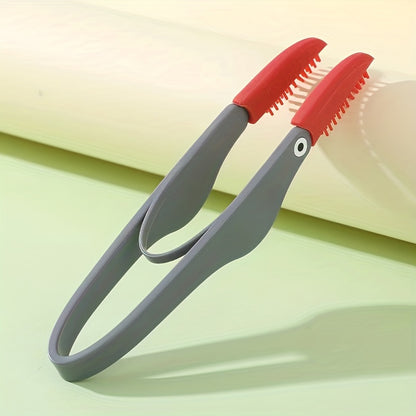 Soft Silicone Eye Cleaner Tweezers for Pets - Red & Blue, Ideal for Removing Tear Stains & Eye Discharge in Cats & Dogs, Pet Grooming Essentials|Ergonomic Handle|Silicone Tweezers