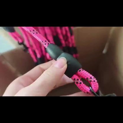 Reflective Dog Leash With Comfortable Padded Handle - Double Heavy Duty Traction Rope For Strong Dogs - Enhance Safety And Control On Walks Christmas Gift