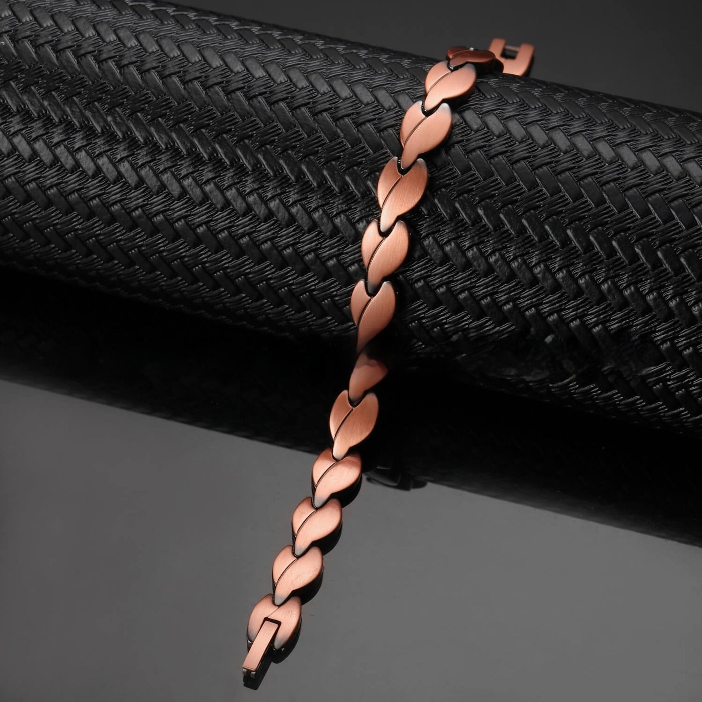 Magnetic Bracelet For Women Heart-shaped Design Red Copper