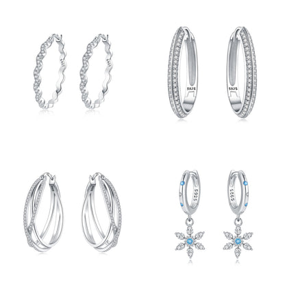 New Original Design High-End Silver-Plated Earrings For Women