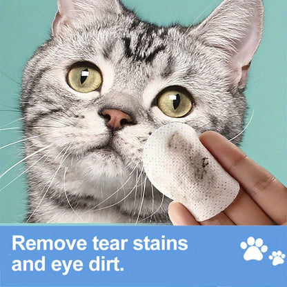 150pcs Pet Eye Cleaning Wipes, Gentle Tear Stain Remover Wipes For Dogs And Cats, Deodorizing Pet Ear And Eye Wash Pads
