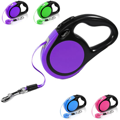 Taglory Retractable Dog Leash: No-Tangle, One-Handed Control for Puppies & Small Dogs Up to 45 lbs!