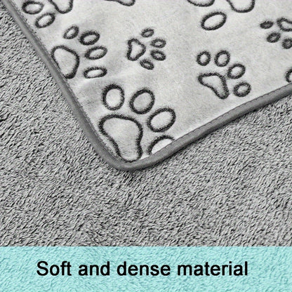 1pc Soft Pet Puppy Blanket, Cute Paw Printed Blanket For Dogs