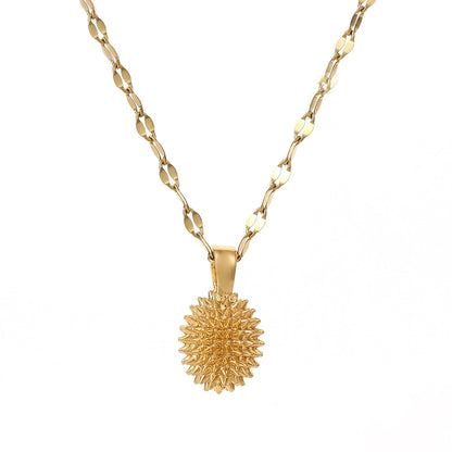 Women's Solid Durian Necklace Simple And Elegant