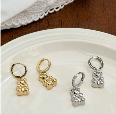 New Arrival Earrings Dainty Luxury Bear Design Niche And Unique