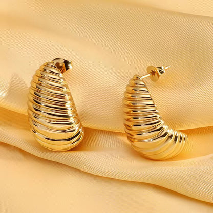 Unique Horn-and-crescent-shaped Stud Earrings