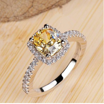 Rings For Women Bridal Wedding Anelli Trendy Jewelry Engagement Ring White Gold Color Anillos.Free Shipping.Delivery Time:14 days