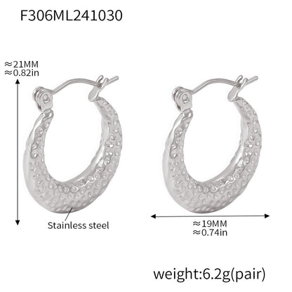 French-style Instagram-worthy Polka-dot C-shaped All-matching Earrings