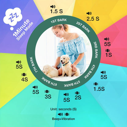 Gentle & Effective Bark Control: Battery-Powered Collar for Small/Medium Dogs - Peaceful Quiet Companion