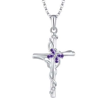 Cross Necklace Sterling Silver Women S925 Silver Pendant Silver Jewellery Zircon Jewellery.Free Shipping.Delivery Time:3weeks