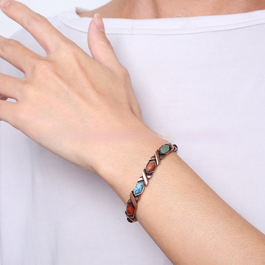 Retro Alloy Magnetic Bracelet For Women