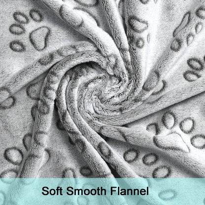 1pc Soft Pet Puppy Blanket, Cute Paw Printed Blanket For Dogs