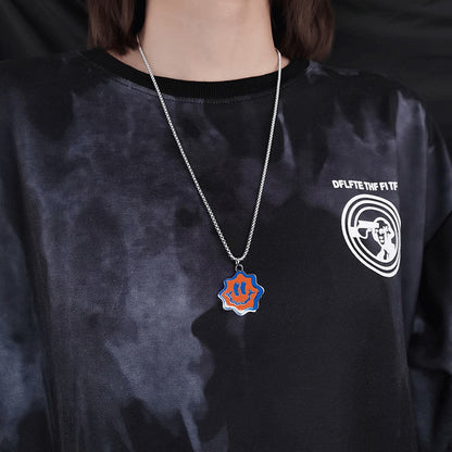 Wave Face Necklace Hip-hop Pendant Popular Jewelry Funny Street Accessories