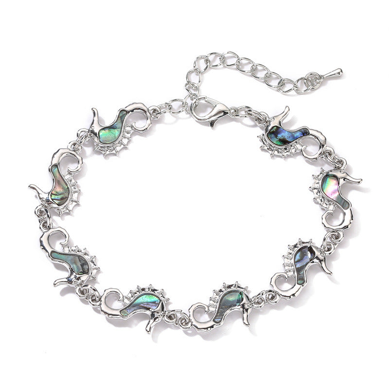 Love Cross Bracelet DIY Abalone Shell Bracelet