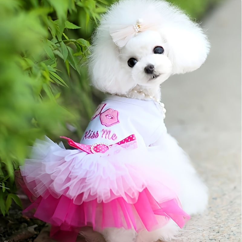 1pc Adorable Tutu Dress for Small Dogs - Soft, Comfortable, and Cute Costume for Pet Party, Photo Shoot, and Daily Wear - Perfect for Birthday, Halloween, and Christmas Celebrations