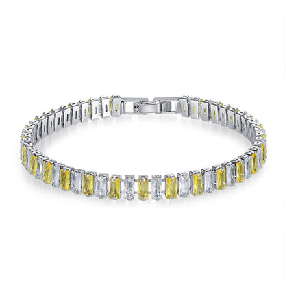 Womens European And American Hip-hop Crystal Bracelet With Polka-dot Zircon Embellishments