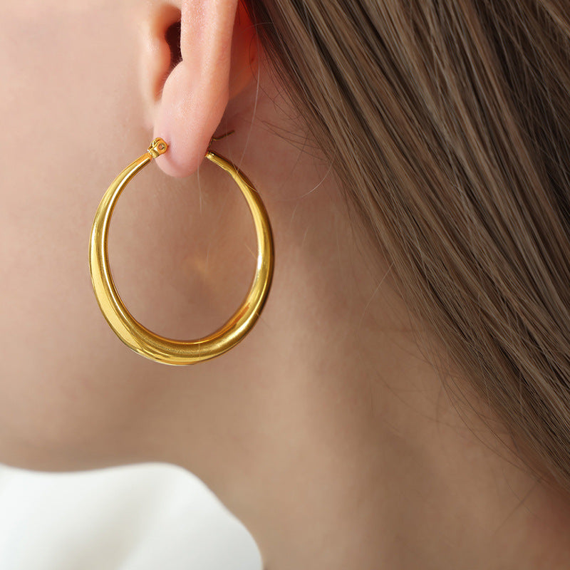 Rare Designer-style Earrings With A Bold Luxurious And High-end Vibe