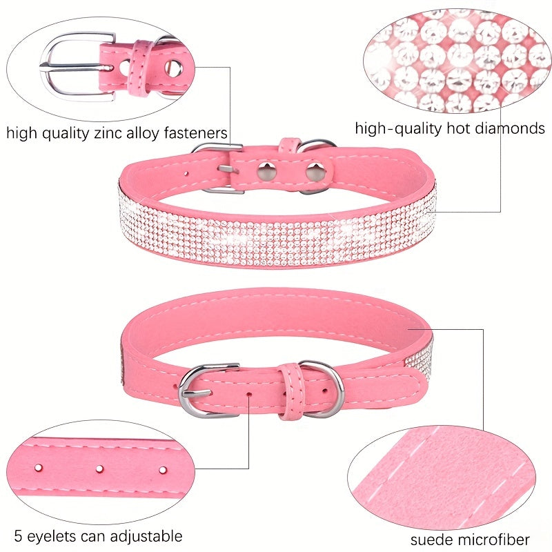 Rhinestone Dog Collar, Strong And Durable, Wear-resistant Dog Collar For Small Medium Large Dogs