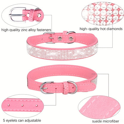 Rhinestone Dog Collar, Strong And Durable, Wear-resistant Dog Collar For Small Medium Large Dogs